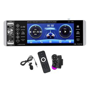 AUTORADIO Autoradio Bluetooth 1 Din éCran Tactile Audio de Voiture Radio AM-FM-RDS Lecteur D'Autoradio MultiméDia USB-SD-AUX