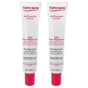 CRÈME CHANGE BÉBÉ CICA - Peaux irritées-Topicrem CICA Crème Réparatrice Lot de 2 x 40 ml