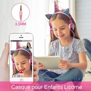 CASQUE AUDIO ENFANT Casque d'écoute Licorne pour Enfants - USIFUL - Fi