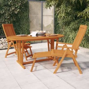 TABLE DE JARDIN  Table de jardin 160x85x75 cm Bois d'eucalyptus sol