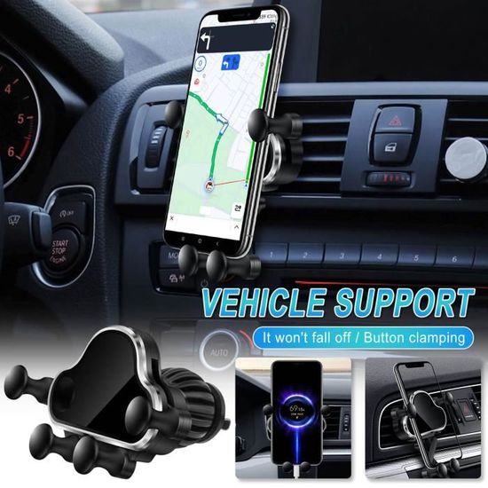 Lot De 15 Supports Téléphone Voiture Universels - Fixation Sur Grille D'aération - Neuf