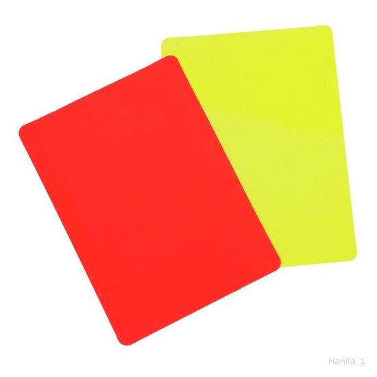 Cartons D'arbitre De Football - Lot De 10 (5 Rouges, 5 Jaunes) En PVC, 11x8cm, Pour Matchs Et écoles