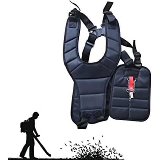 QUT 2PCS Courroie De Harnais Réglable à Double épaule Pour Débroussailleuse De Tondeuse à Gazon