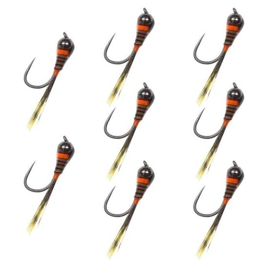 Ligne à Mouche Flottante WF 4/5/6/7/8 – Nylon Multifilament, 30 M, Orange, Légère – Pour Ruisseau, Rivière, Lac
