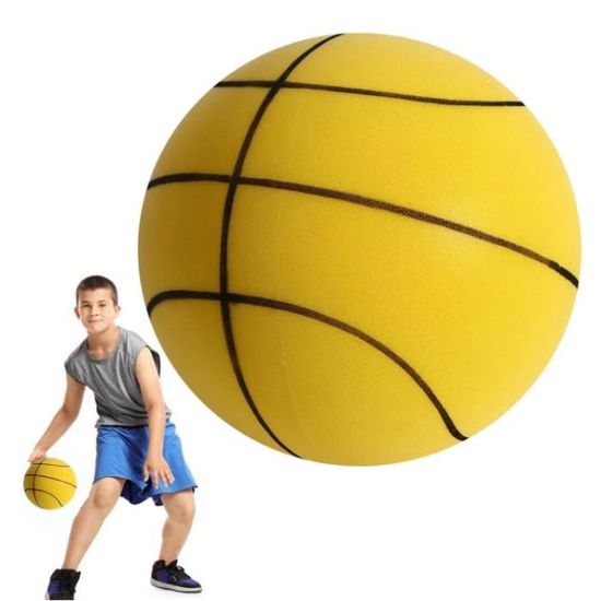 Acheter Balle silencieuse pour enfants, ballon d'entraînement, basket-Ball silencieux d'intérieur, balle spéciale de tir pour bébé, 18cm