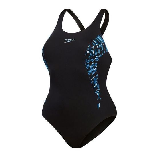 Speedo Women's Eco Digital Printed Medalist - Maillot De Bain Natation Femme