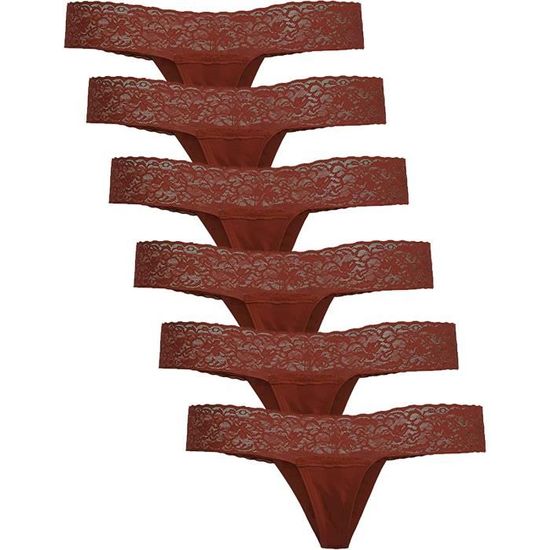 String en dentelle pour femme avec armatures, Rose vif., Taille unique