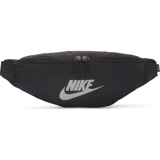 Sac banane Nike Sportswear Heritage noir argent homme unique