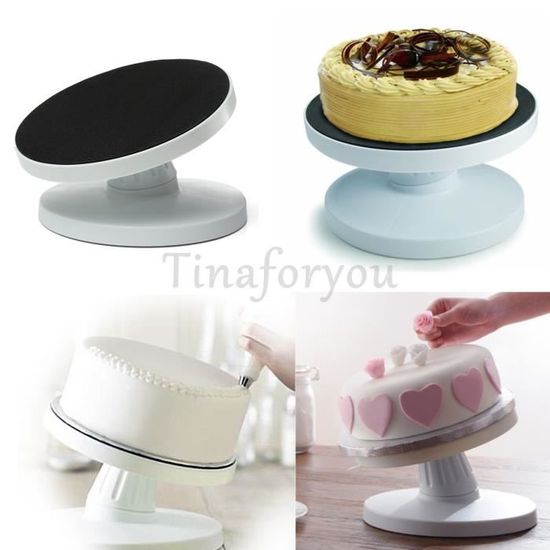 Plateau A Gateau Rotatif Inclinable De Glacage Decoration Gateau Patisserie Uk Achat Vente Poche A Douille Plateau A Gateau Rotatif Cdiscount