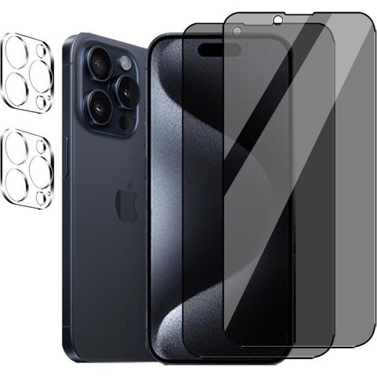 Verre Trempé Anti-Espion Pour IPhone 16/17 Pro Max – Protection Écran Transparent