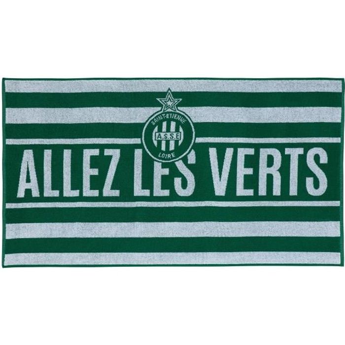 AS Saint Etienne Drap Housse ASSE Collection Officielle Taille 90x190 cm.