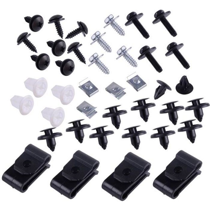 40 Vis de Fixation du Capot de Protection du Dessous du Capot de Moteur