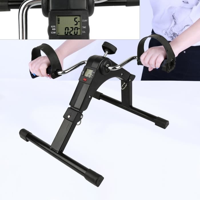 RUII - PÉDALIER AVEC ECRAN LCD MINI VÉLO D'APPARTEMENT NOIR