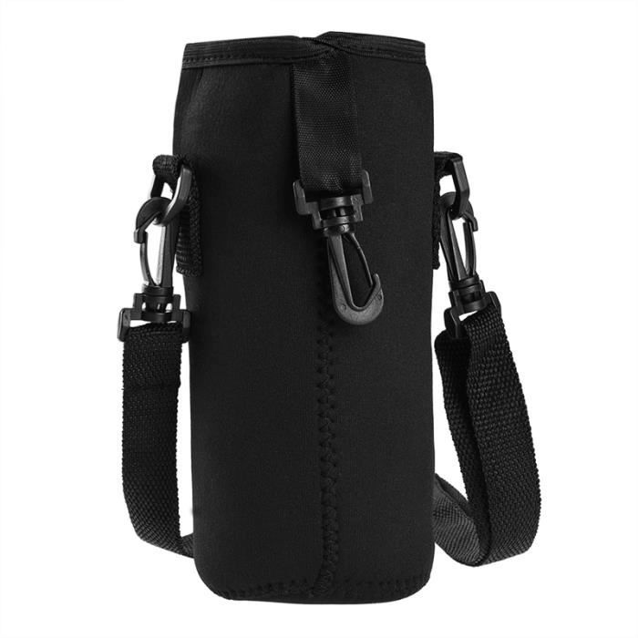extérieur bouteille Porte-bouteille d'eau en néoprène isotherme Porte manches bouteille de sport portable avec sangle amovible