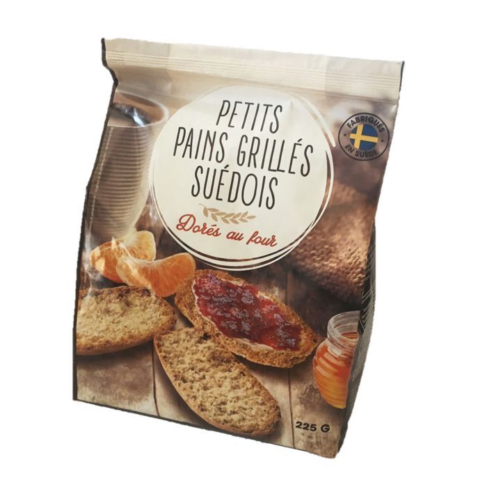 Petits pains grillés suédois - paquet 225g