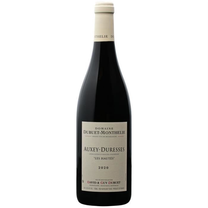 Auxey-Duresses Les Hautés Rouge 2020 - 75cl - Domaine Dubuet-Monthelie - Vin AOC Rouge de Bourgogne - Cépage Pinot Noir