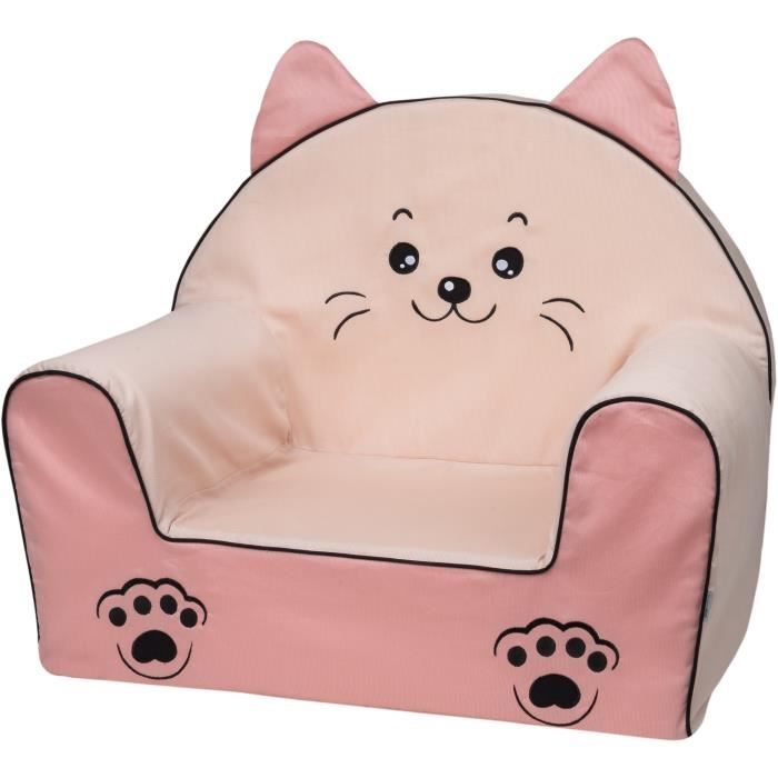 Bubaba - Fauteuil pour enfant, 12 designs différents, mousse résistante - super léger 1kg, fabriqué en UE, Modèle:Sweet Kitty