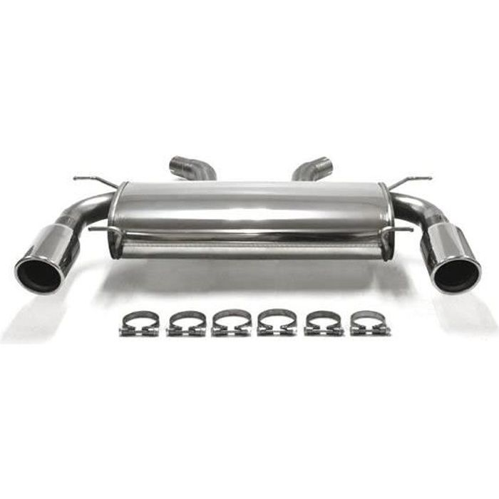 Echappement Duplex Catback Inox BMW 335i E90-91-92 2006-2011 1x100mm 02BM007-10D