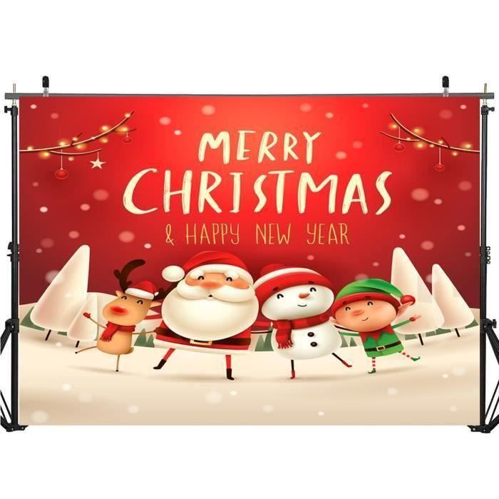 7FTx5FT Toile de Fond Photographie Studio Noël Bonhomme de neige Meg66798