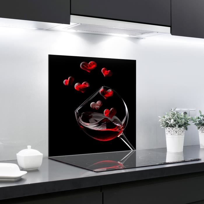 Panneaux imprimés de cuisine de crédence en verre verre trempé 60x65cm