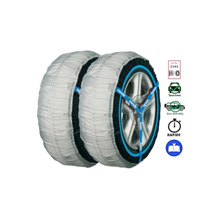 Chaussettes neige textile homologuées 175/65R14 185/65R14 165/55R15