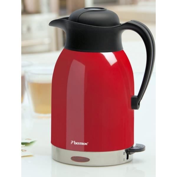 BESTRON ATW1600 Bouilloire électrique isotherme - Rouge