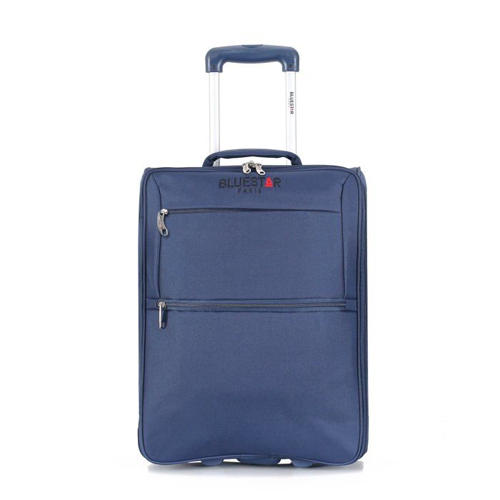 BLUESTAR – VALISE CABINE - Polyester – 53cm – 2 roues – BERCY-E – MARINE