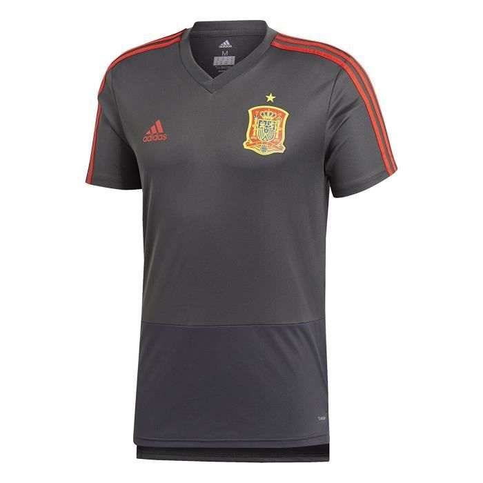 ADIDAS Maillot de Football FEF Espagne Training Jersey - Homme - Noir et Rouge