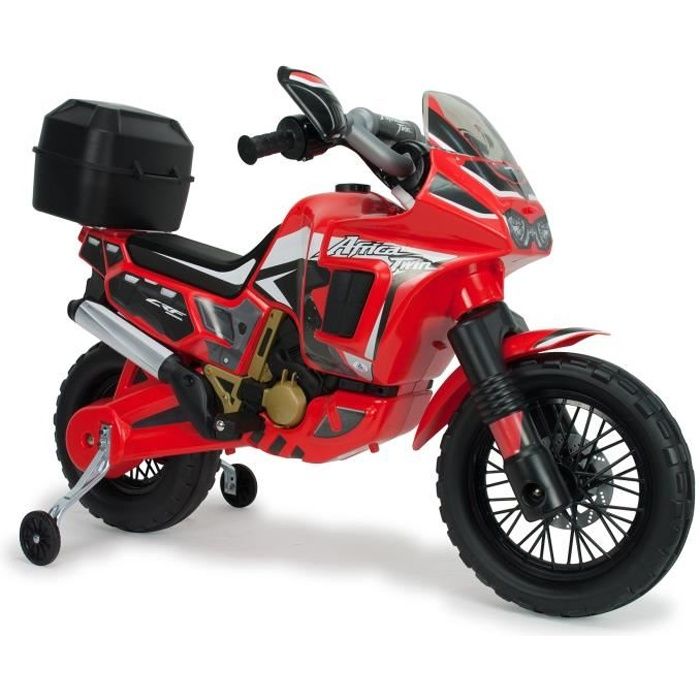 INJUSA Moto électrique enfant Honda Africa Twin 6V Rouge volts