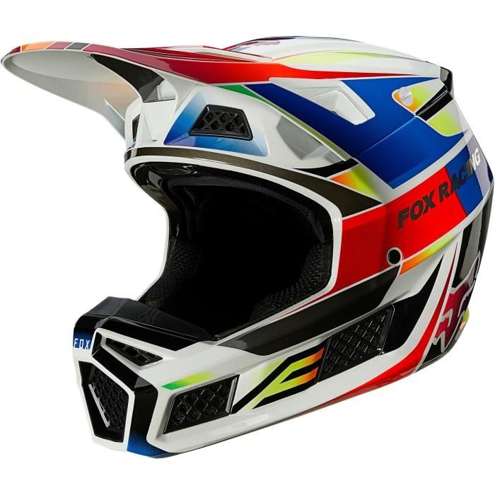 Casque Moto Cross FOX V3 RS PGMNT Multicouleur