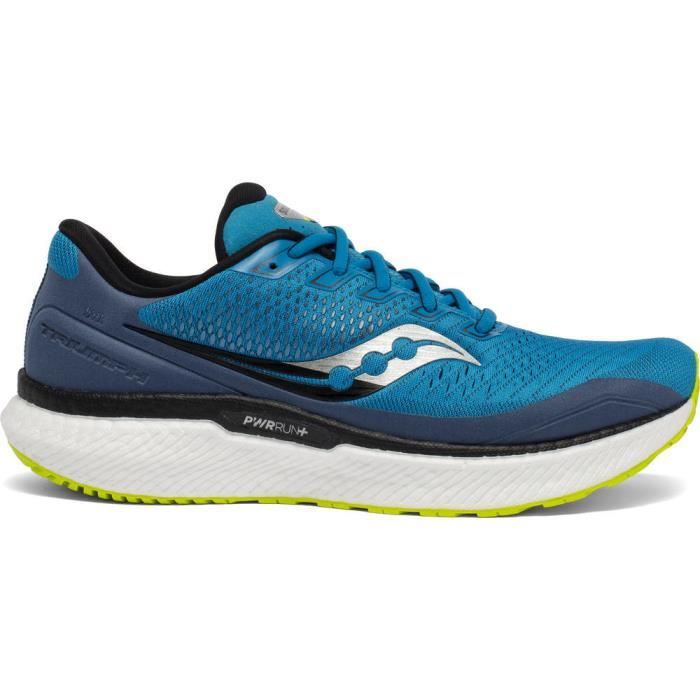 Chaussures de running Saucony Triumph 18 - bleu/vert citron - 43