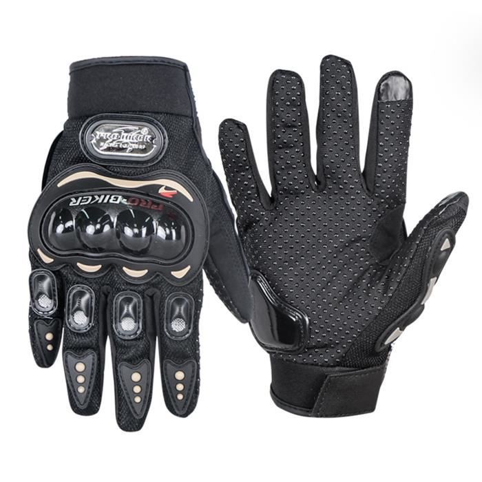 YOLISTAR Noir Gants Doigt Complet Protection Moto Vélo Sport pour Homme