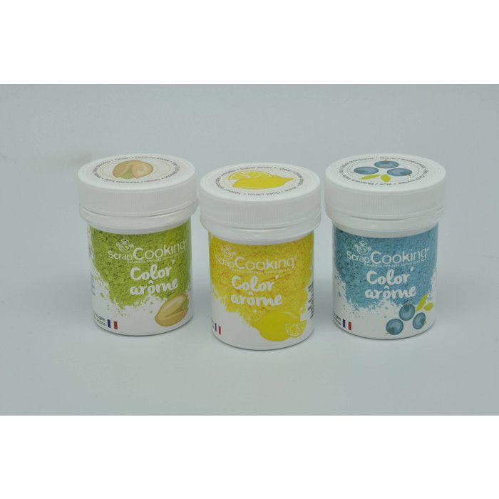 Color' arôme myrtille citron pistache 3 pièces - Scrapcooking Multicolore - Assort.