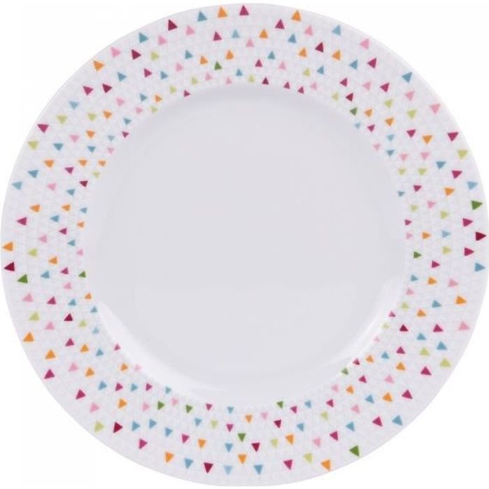 Assiette à dessert manaos 22 cm (lot de 6) - Table Passion Blanc