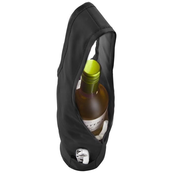 Vacu Vin 36214606 Sac Porte-Bouteille Nylon Polyester Noir 51 x 16 x 7 cm