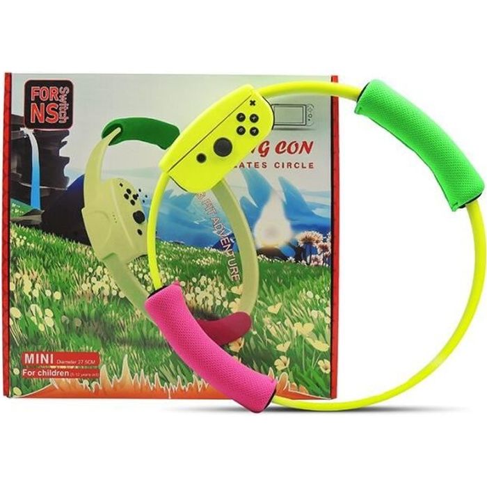 Enfant Mini Nintendo Switch Game Fitness Ring Adventure Ring Fit Somatosensory Sports Yoga Fitness Ring avec sangle de jambe