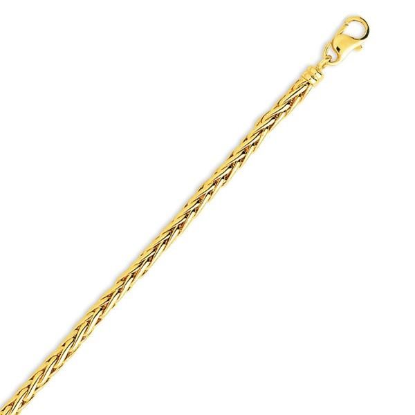 YSORA - Bracelet en or jaune composé de mailles palmier de 3 mm. - 19cm en Or Jaune - POINÇON : Or Jaune - 750/1000