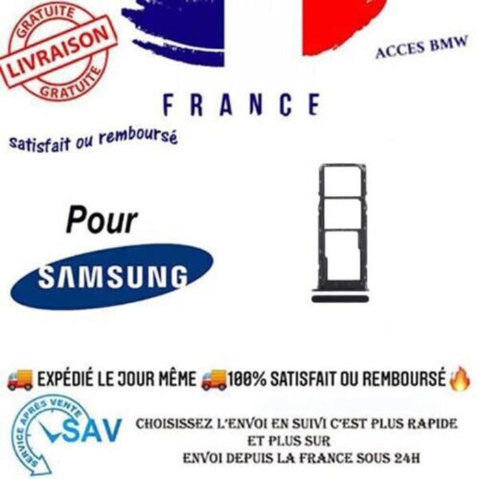 Tiroir Sim Premium pour Samsung Galaxy A05 A055 - vue 2
