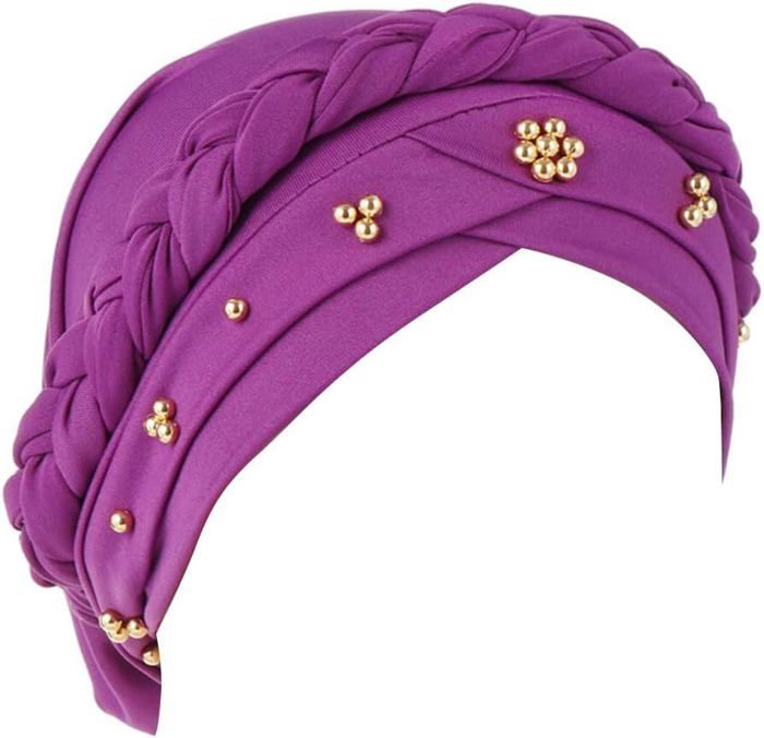 Turban Décontracté Femme Mousseline – Turban Musulman Élégant, Écharpe Longue 180x90 Cm – Toutes Saisons