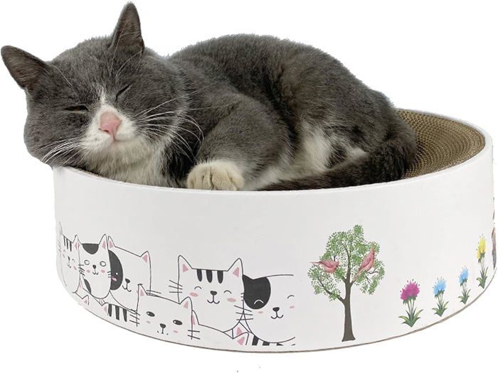 Meilleurs prix pour Grattoir pour chat en carton ondulé, multifonction, recyclé et durable, jouet grattoir pour chat