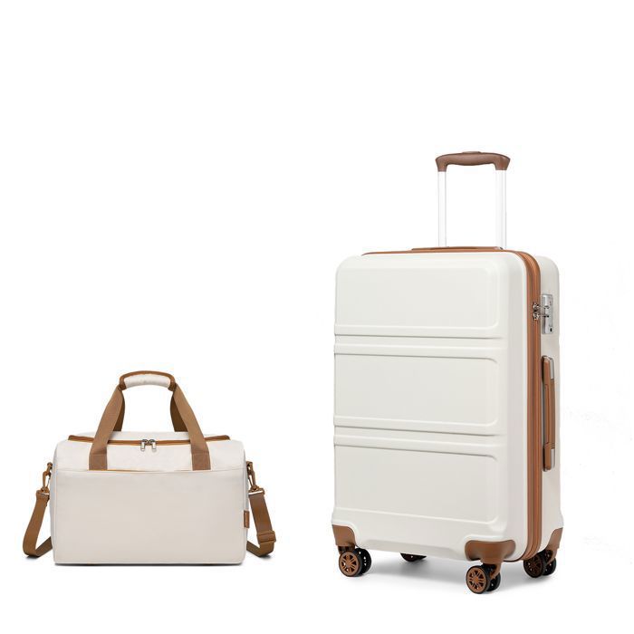Kono Set de 2 Valises de Voyage Bagage Cabine 65x44x25.5cm à 4