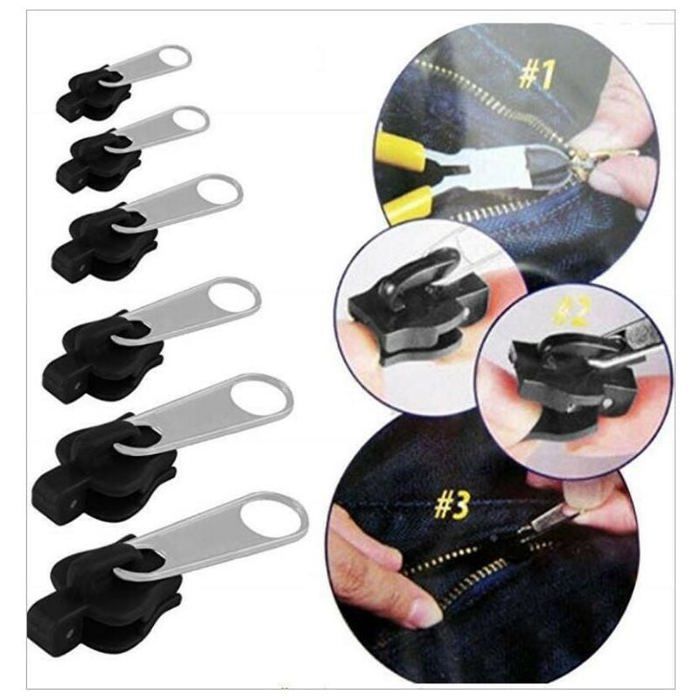 Meilleurs prix pour Zip Slider Repair Instant Kit,Instant Zipper Set,Fix Zipper Removable Rescue Replacement Pack,Instant Zipper Set for Coats Jacke