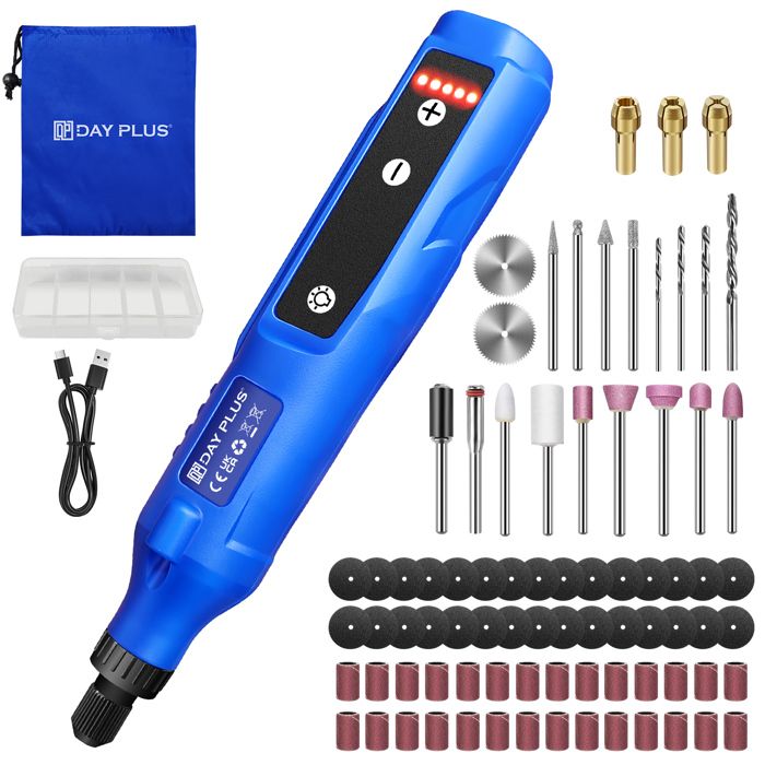 Ulisem Mini Perceuse Outils Rotatifs LED Mini Perceuse Électrique Sans Fil USB Rechargeable Pour Diy Polissage Coupe 74872189