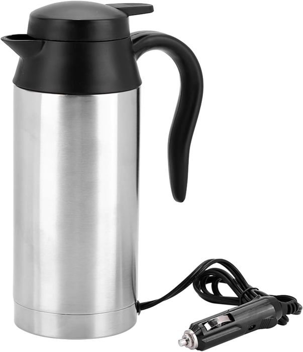 Tasse Chauffante Voiture 12V 750ml - Bouilloire Allume-Cigare Pour Voyage Camping