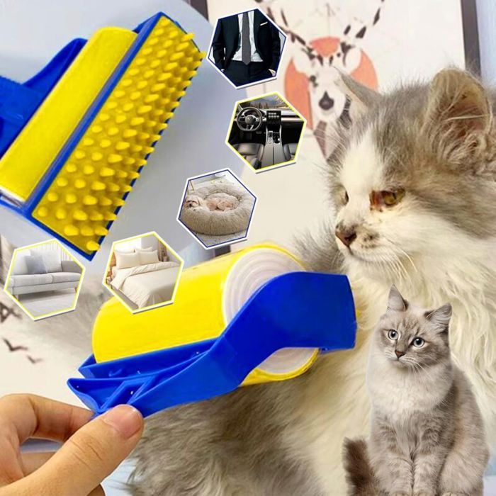 Meilleurs prix pour Brosse anti-poils animaux pour vêtements et voiture – Rouleau réutilisable