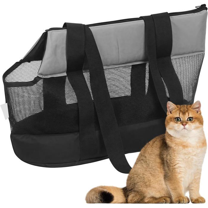 Comparer les prix de Sac de transport respirant pour chien  Sac de transport respirant pour chien de petite et moyenne taille Noir