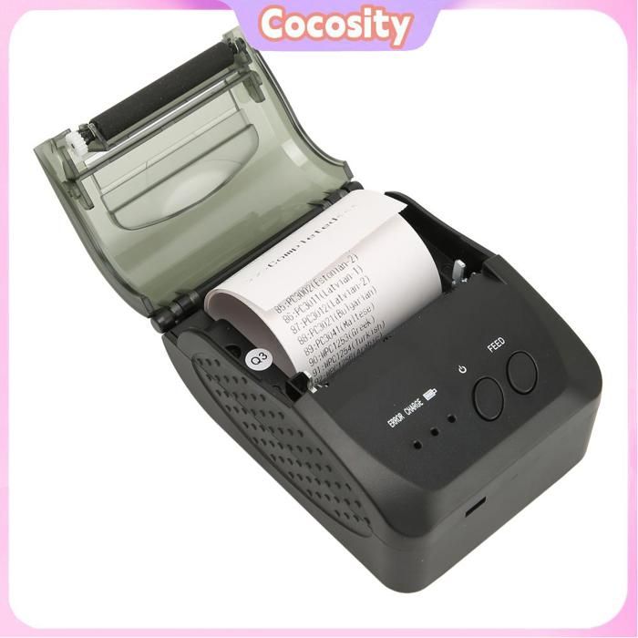 Cikonielf Imprimante Thermique 58mm Pour Les Magasins De L'Industrie De