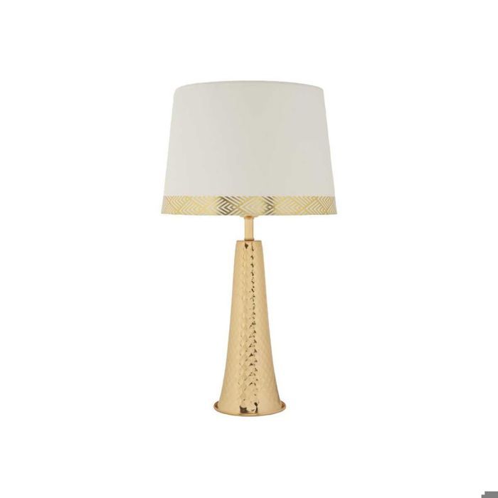 Lampe de table en métal Tower 30 x 54 cm doré