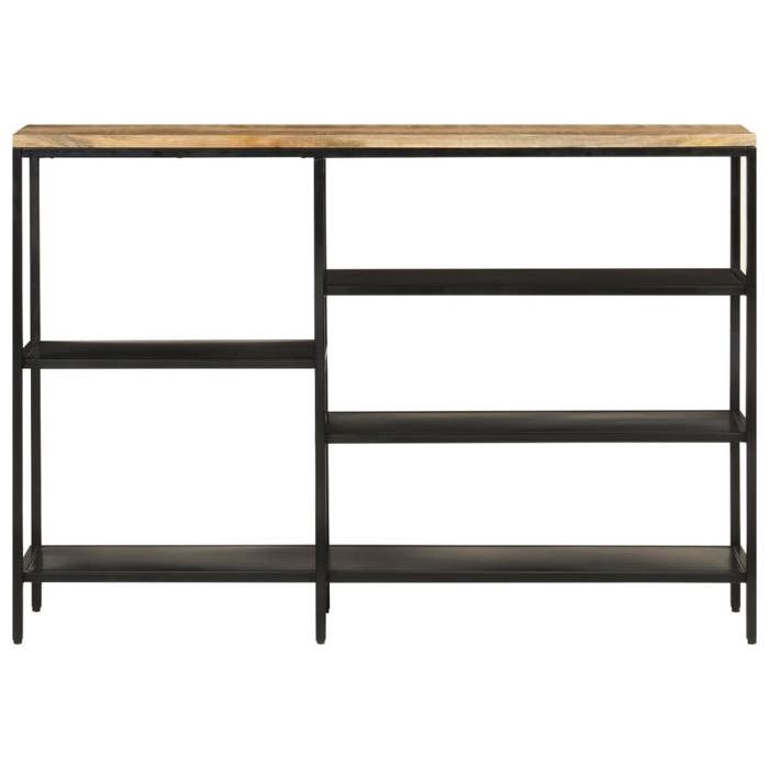 JILLS - Console Meuble - charge 20 kg - Table console - VIDAXL - 110x30x75cm - Bois de manguier massif brut et fer OCT93203080