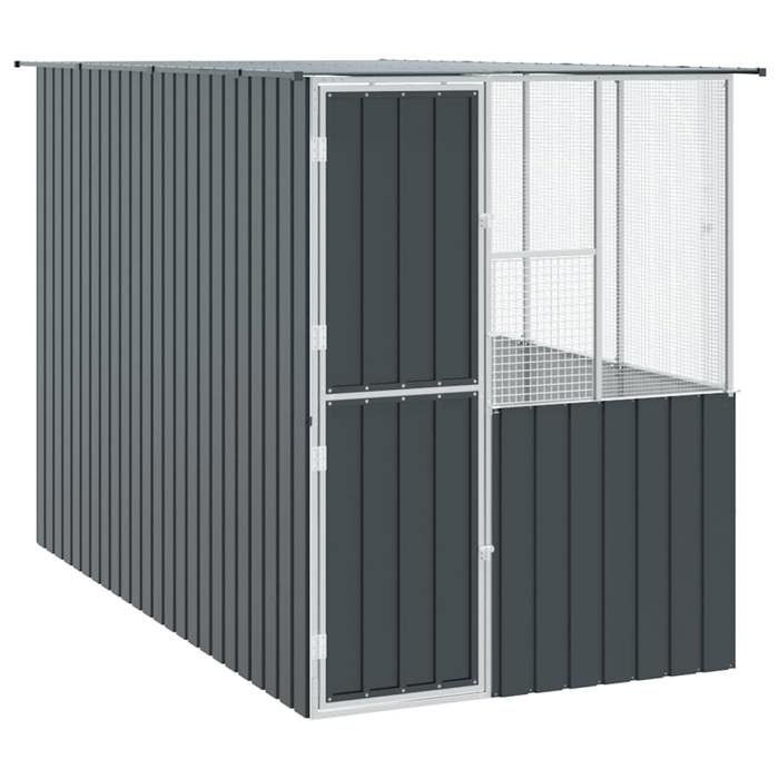 SALE dhiver Cage/Enclos pour oiseaux - UU - Grande Volière - Anthracite 315 x 167 x 200 cm Acier galvanisé CC658